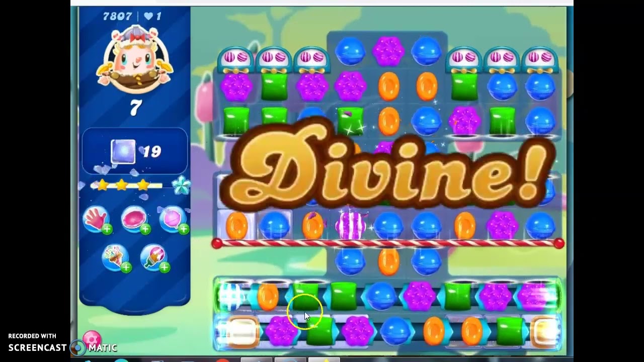 Candy Crush Saga Level 7807 No Boosters