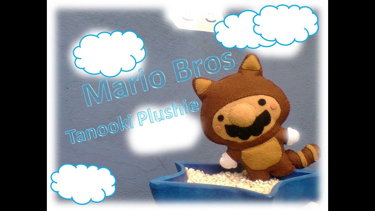 Fieltro Mario Bros // Mario Bros Tanooki Plushie
