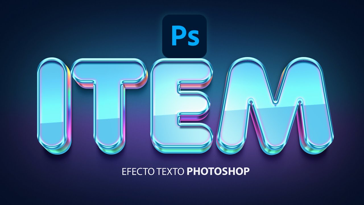 Letras efecto 3D photoshop