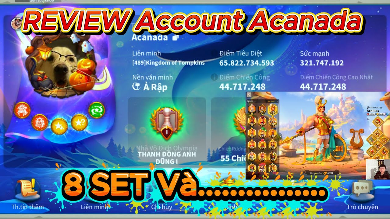 REVIEW Account Acanada 2489 Trang Bị Và Minh Văn Sẽ Như Nào?