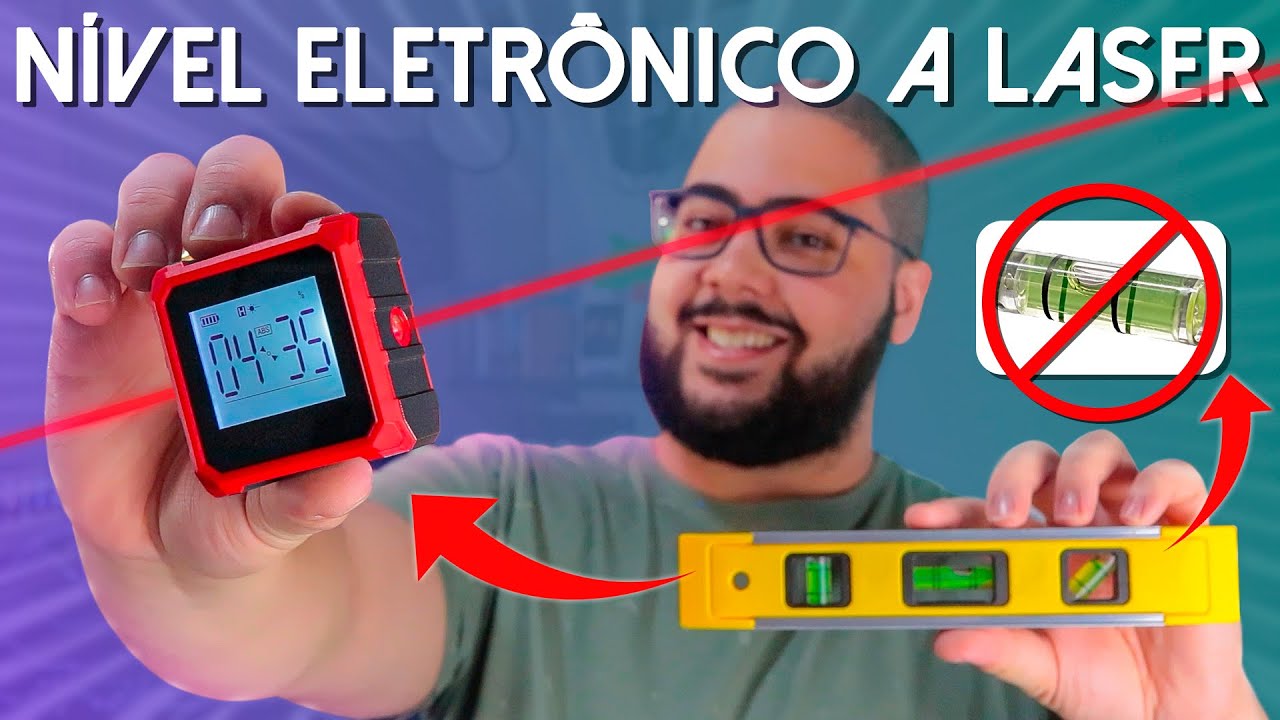 Isto é Um Nivel Digital com Laser! A ferramenta mais Prática para instalar Prateleiras!