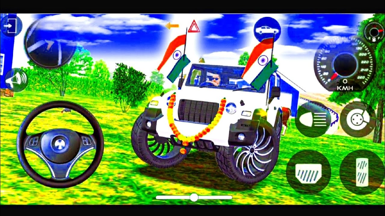 Modified Mahindra Thar😈Games:Indian White Thar (Gadi Wala Games) Car Game Android Game - #2026
