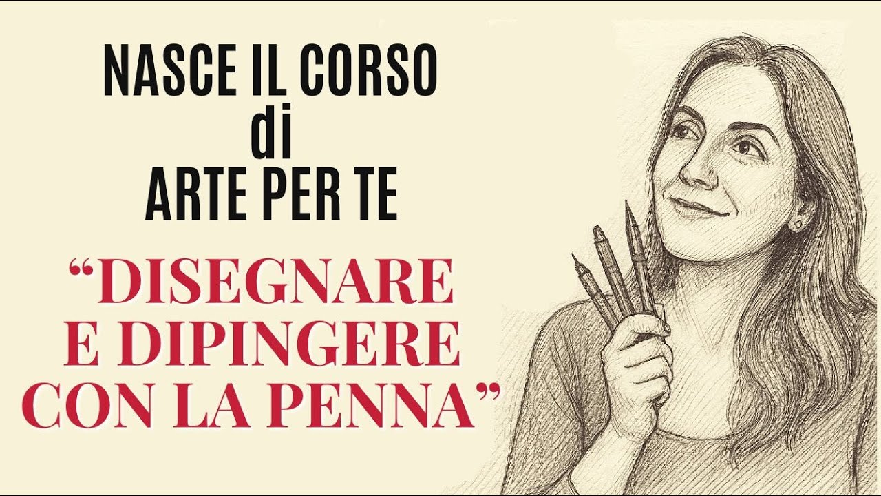 ARRIVA UN NUOVO FANTASTICO CORSO! DISEGNARE E DIPINGERE A PENNA! Ti aspetto! Arte per Te
