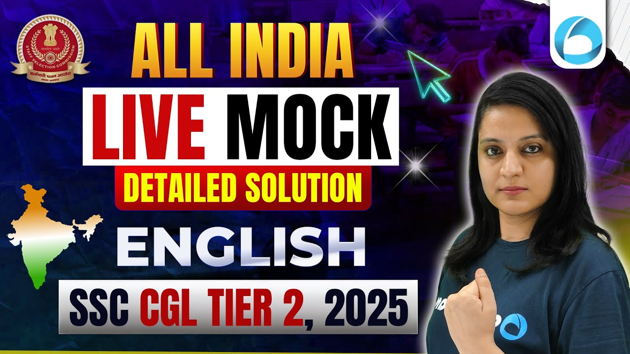 SSC CGL Tier 2 2025 English Mock Test | 10 Nov LIVE Solution & Questions English Language Oliveboard
