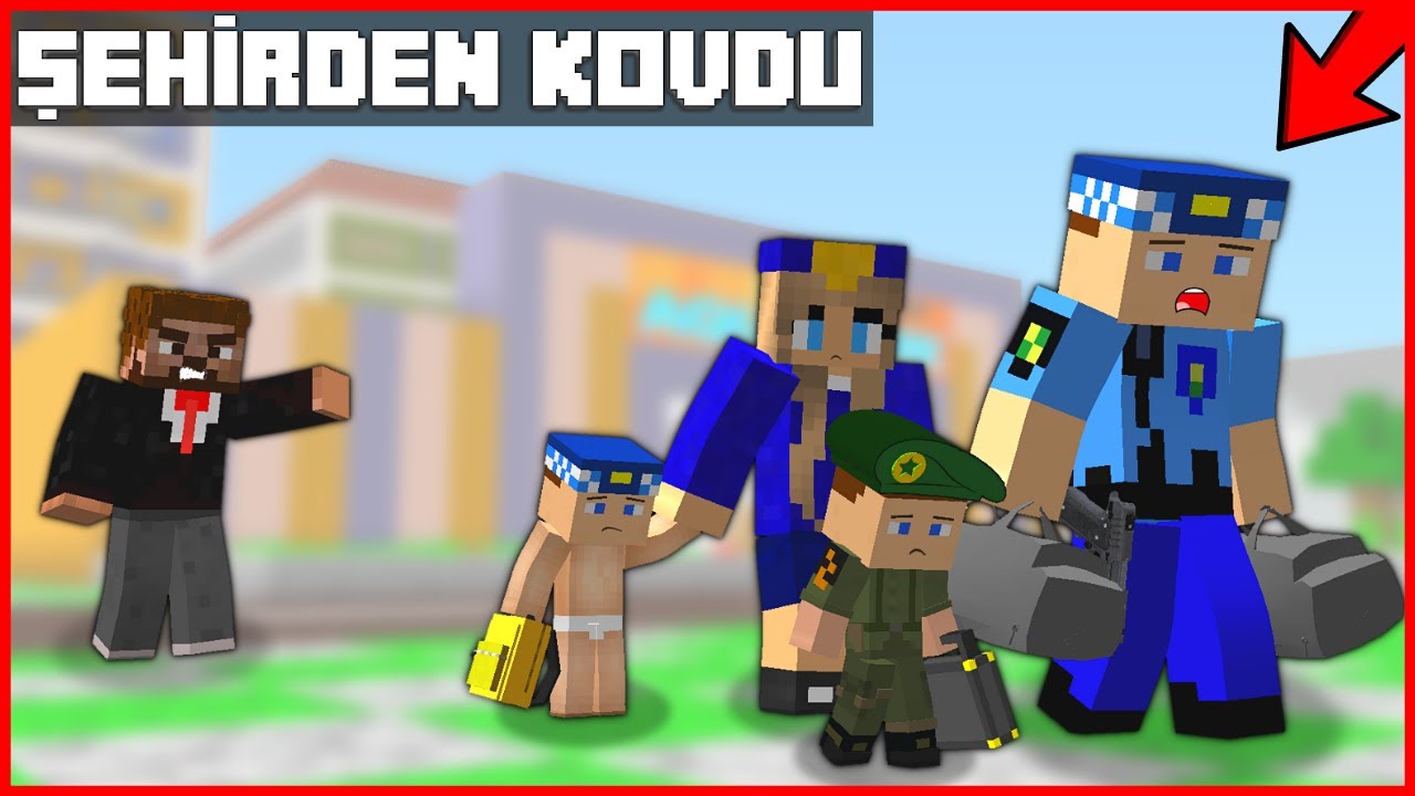 FAKİR, KEREM KOMİSER VE AİLESİNİ ŞEHİRDEN KOVDU! 😱 - Minecraft