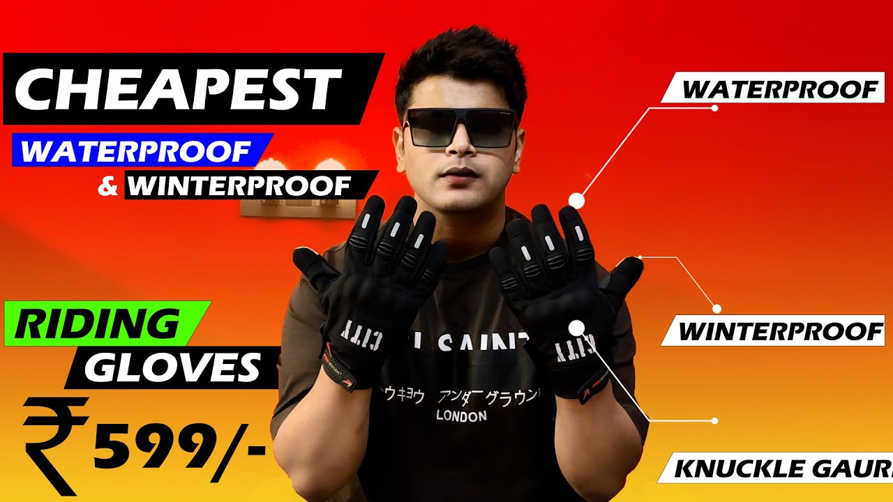 Cheapest Waterproof & Winterproof Gloves😍Just 599/- Best Budget Riding Gloves for City Ride & Travel