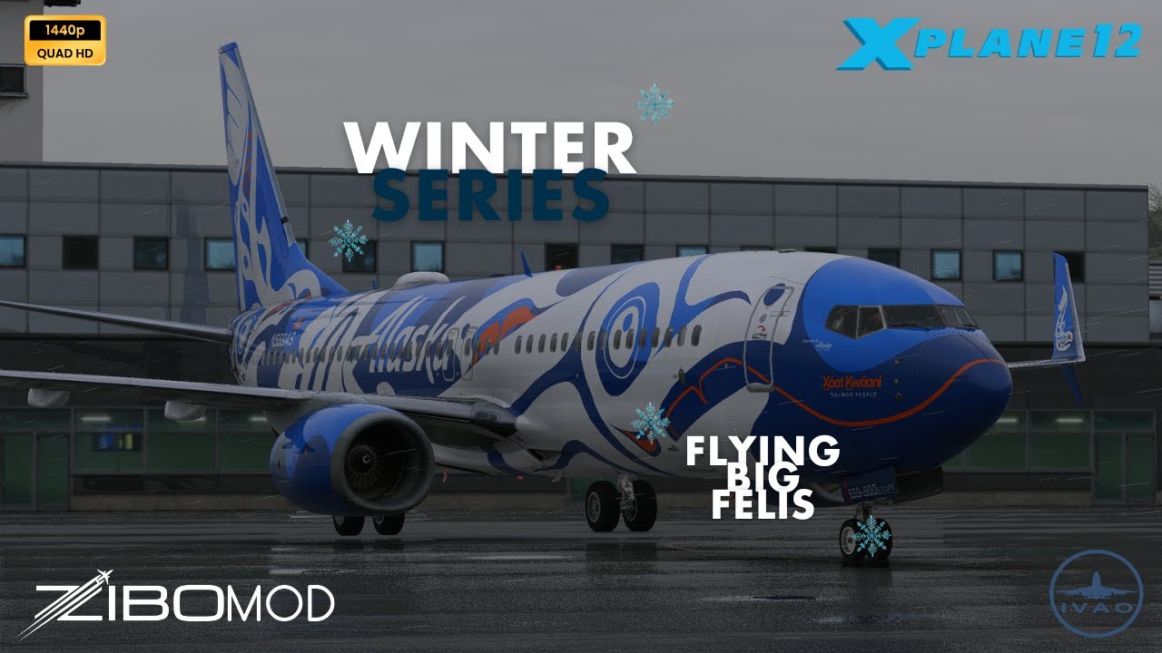 🔵 LIVE X-Plane 12.4.0-B1 | Winter Series | Fly Over Greenland | Zibomod