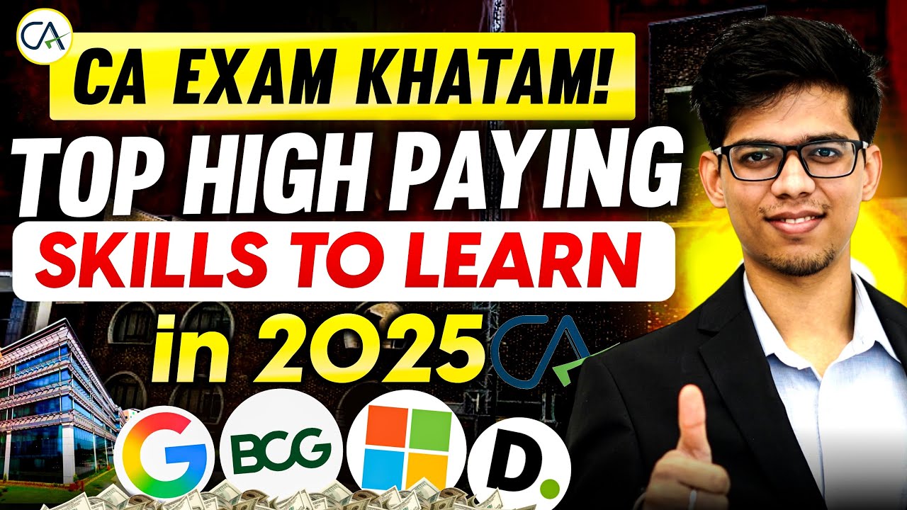 CA exam khatam! TOP HIGH PAYING skills EVERY CA must learn🔥Top skills in 2025 after 12th commercs