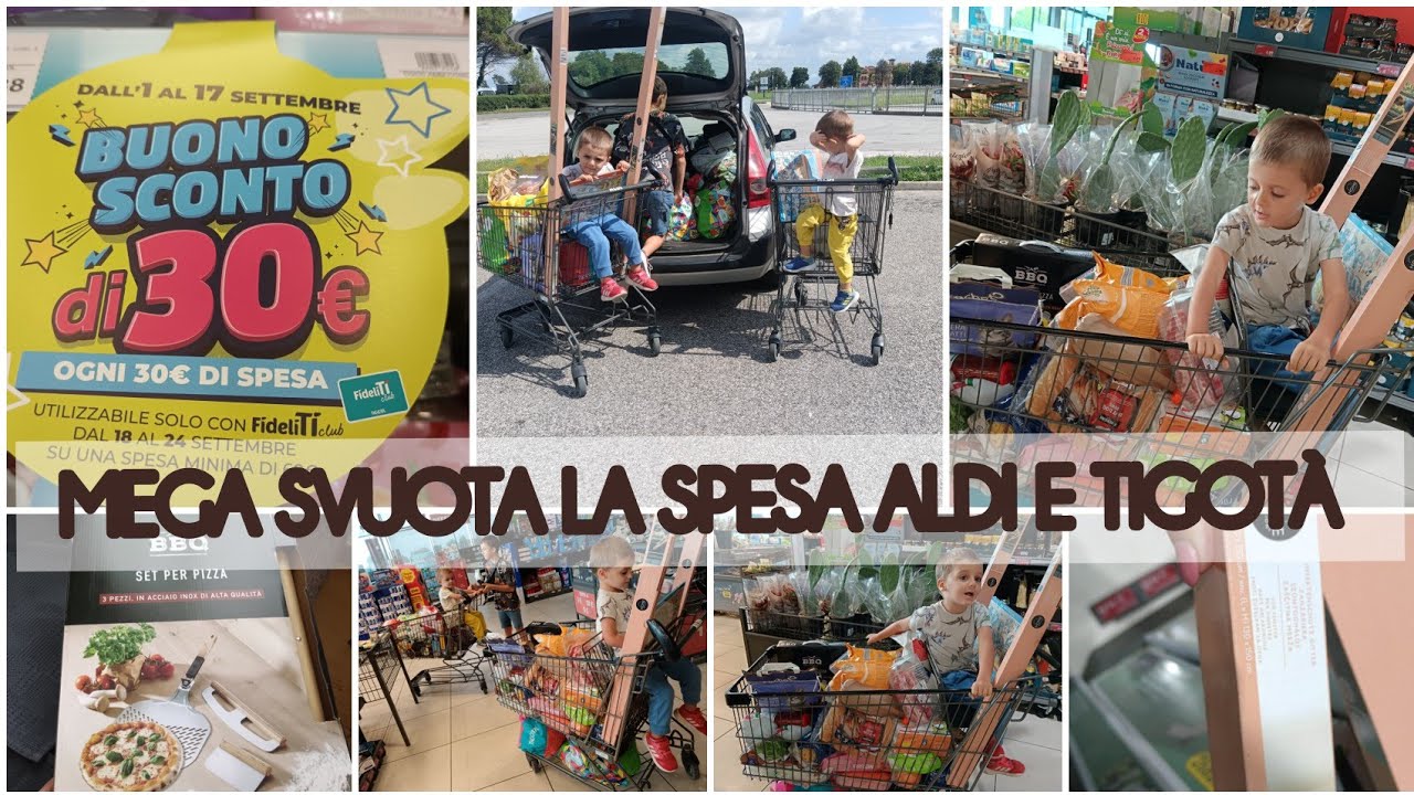 MEGA SVUOTA LA SPESA ALDI E TIGOTÀ 