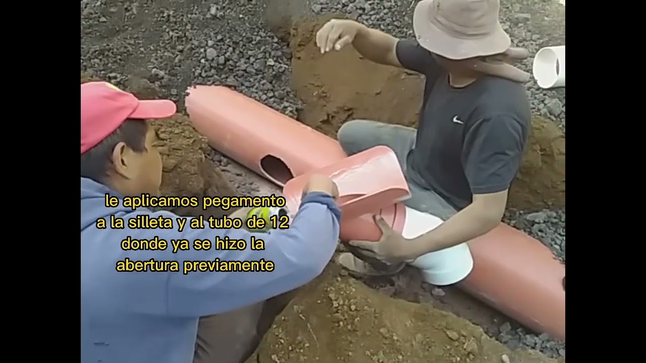 como conectar  un tubo de drenaje a la red municipal