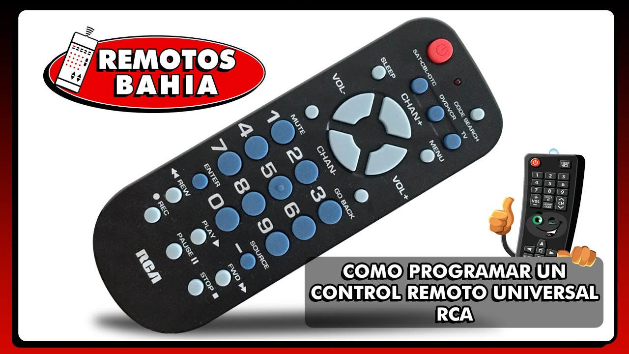 C&Oacute;MO PROGRAMAR CONFIGURAR CONTROL REMOTO UNIVERSAL RCA LRCR503BR RCR503B RCU503B LRCR504BB