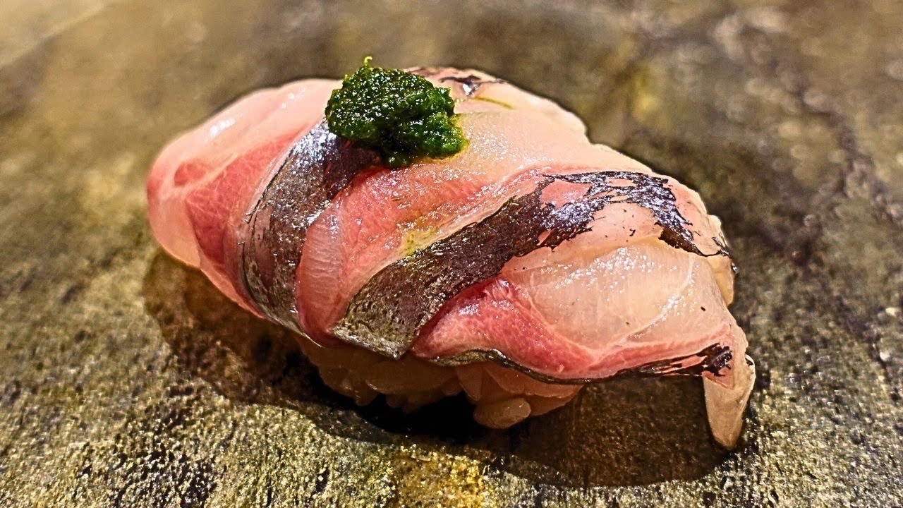 もはや芸術の域…美しすぎるトロ鯵　次世代名店の1万円ランチ【鮨 かわなか】