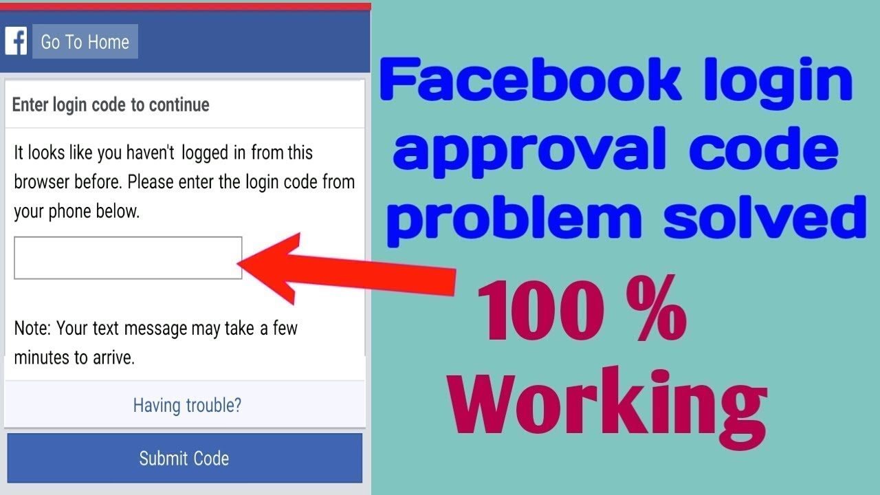 Facebook login approval code bypass problem solved 100% working trick 2019
