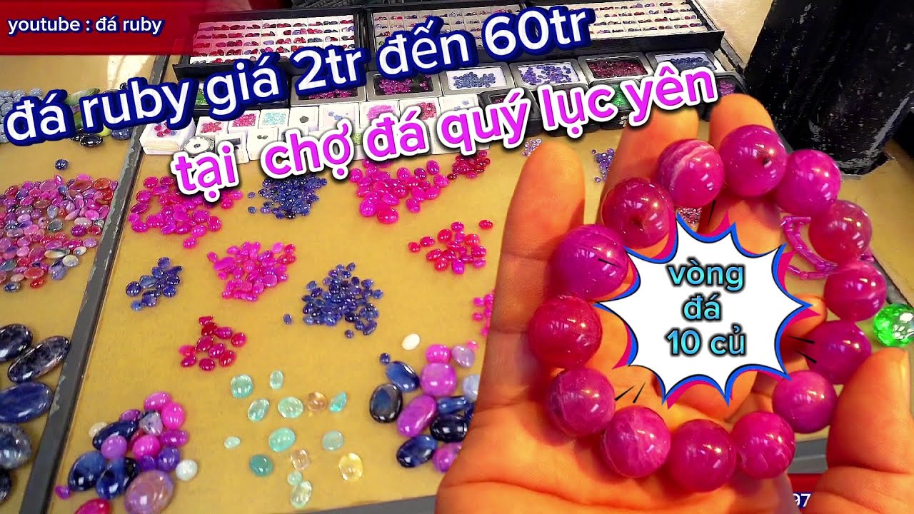 Chợ đá quý lục yên tấp nập mua bán ngày cuối năm / Đá ruby