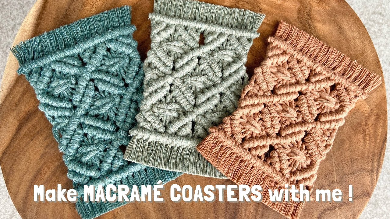 DIY Macrame Coaster Tutorial