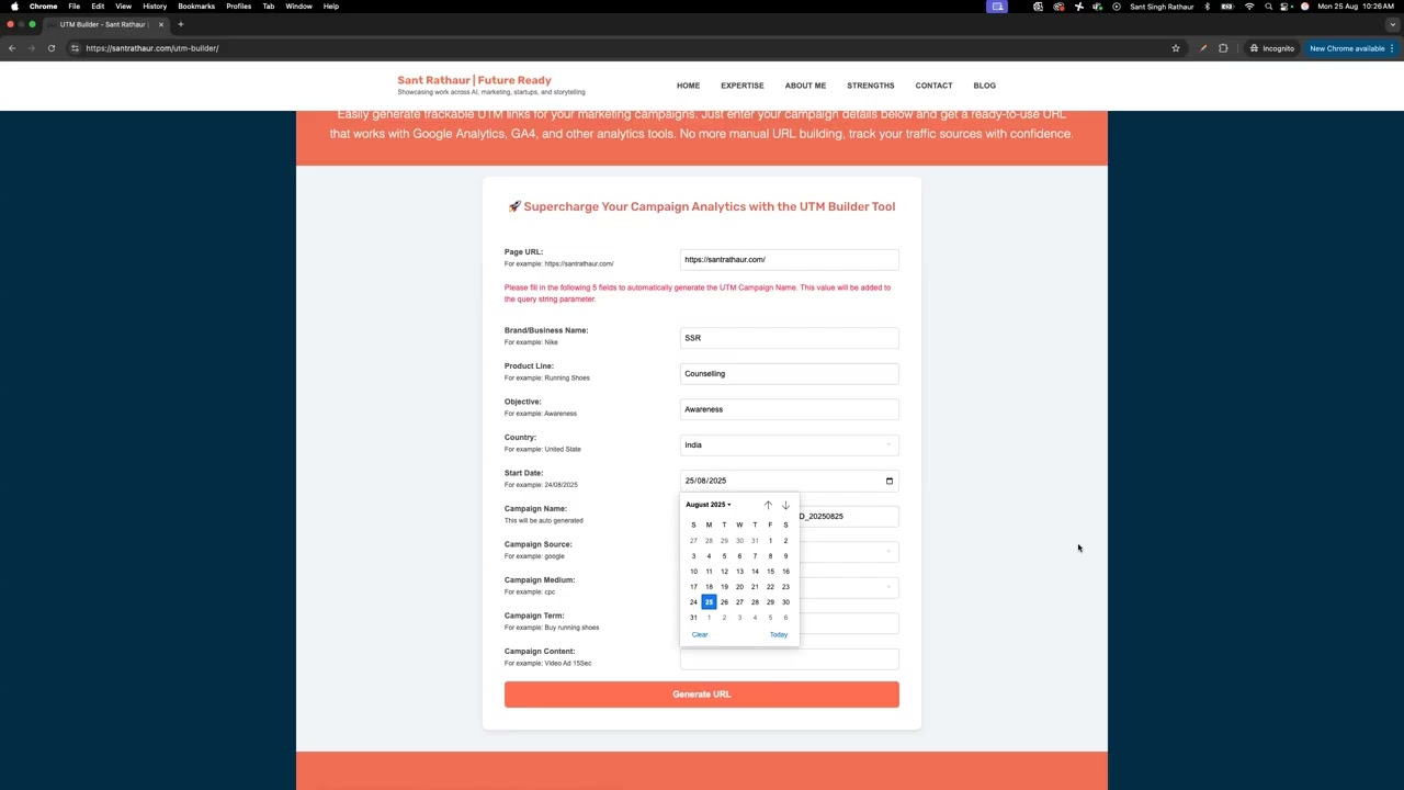 Free UTM Builder Tool | Google Analytics Campaign URL Generator