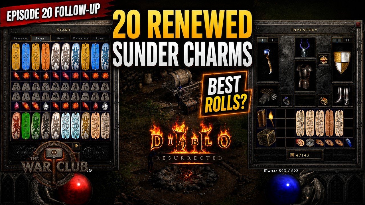 I Renewed 20 Sunder Charms&hellip; Which Ones Rolled Best? | War Club Ep. 20 Follow-Up
