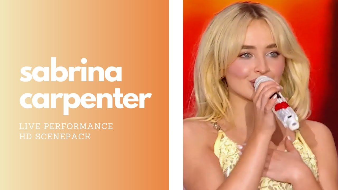 sabrina carpenter live performances hd scenepack with coloring