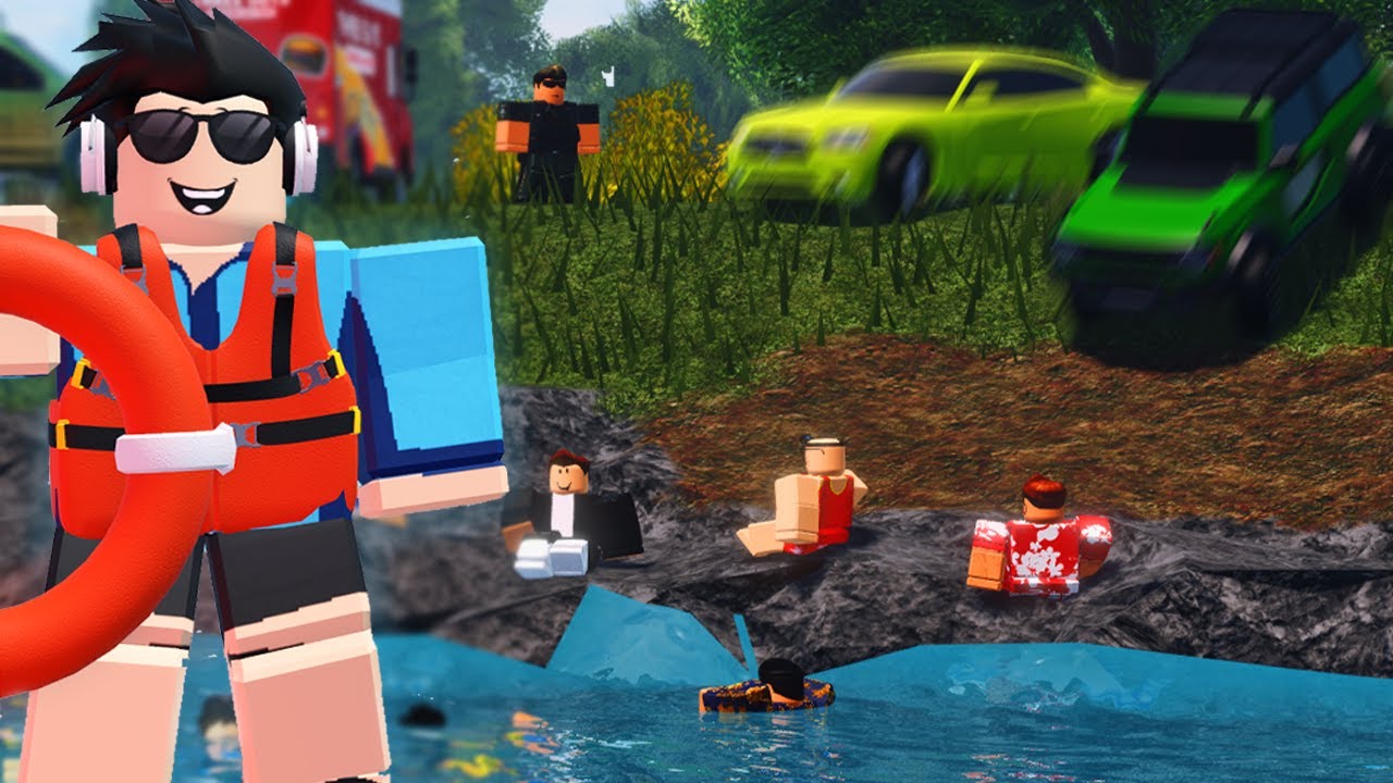 Car LOOSES CONTROL and Crashes into a LAKE! | ERLC Liberty County (Roblox)