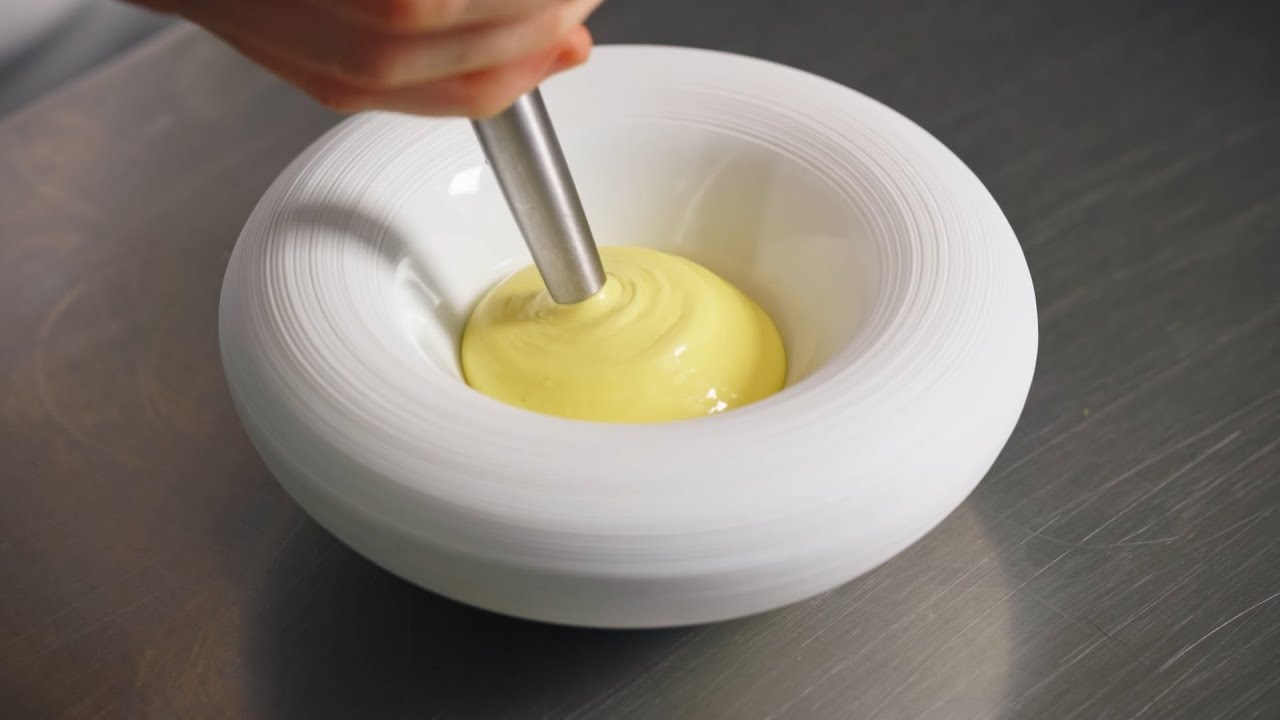 White Miso & Vin Jaune Sabayon by Chef Francesco Dibenedetto