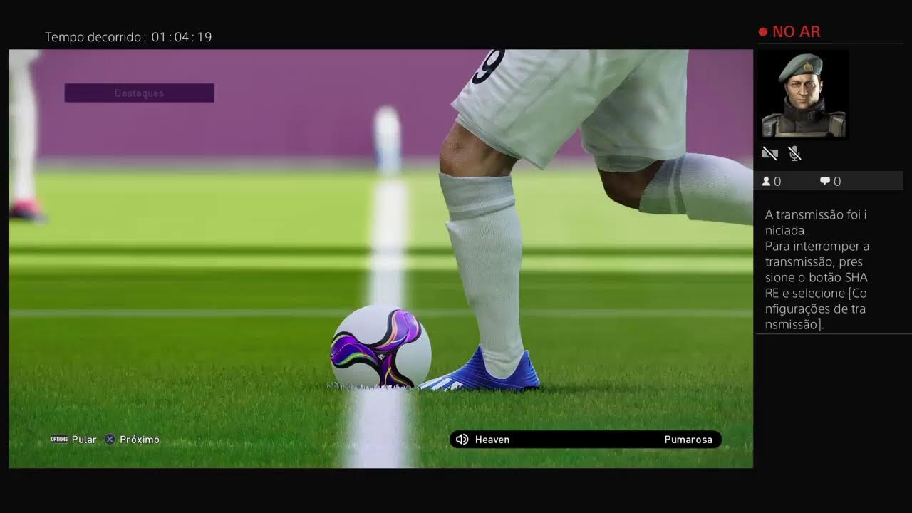 Transmissão ao vivo do PS4 de saxmuelfbi