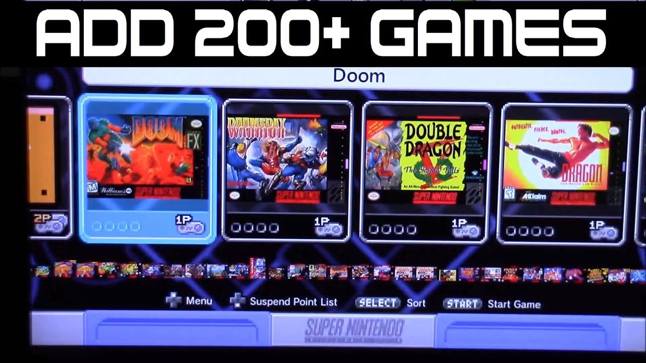 DEMO Add 200 + games SUPER EASY! to Super Nintendo Classic Edition!