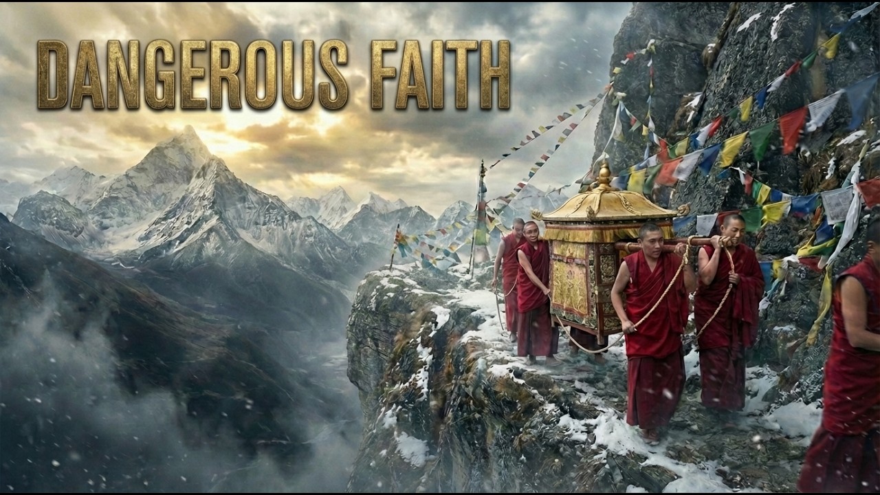 Himalayan Monks Carry Sacred Relics Across Deadly Mountain Paths