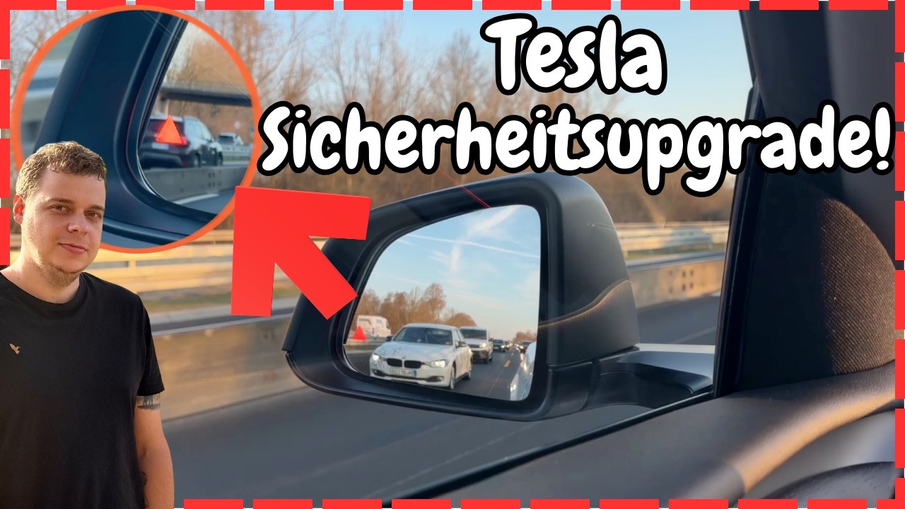Teslas VERGESSENE Funktion! - Seitenspiegel mit Warnlampe nachger&uuml;stet!