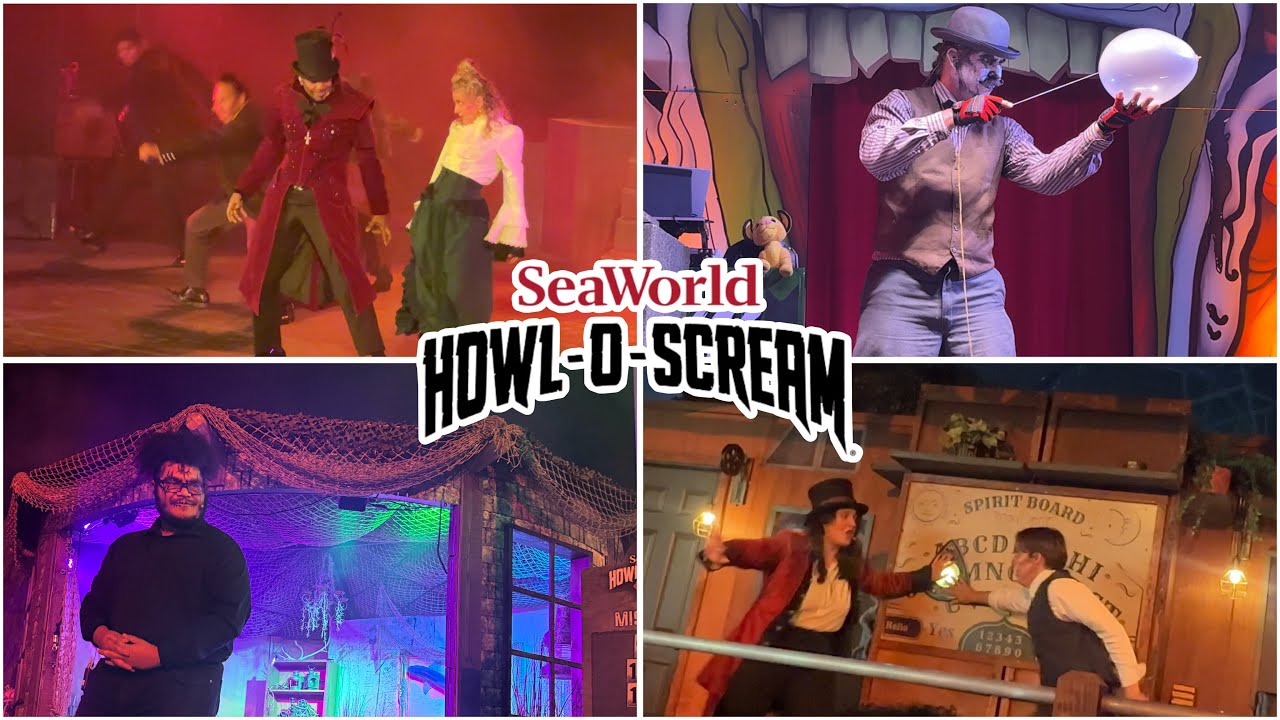 Sea World San Diego  Howl-O-Scream 2025 All Vile Vignettes and Monster Stomp
