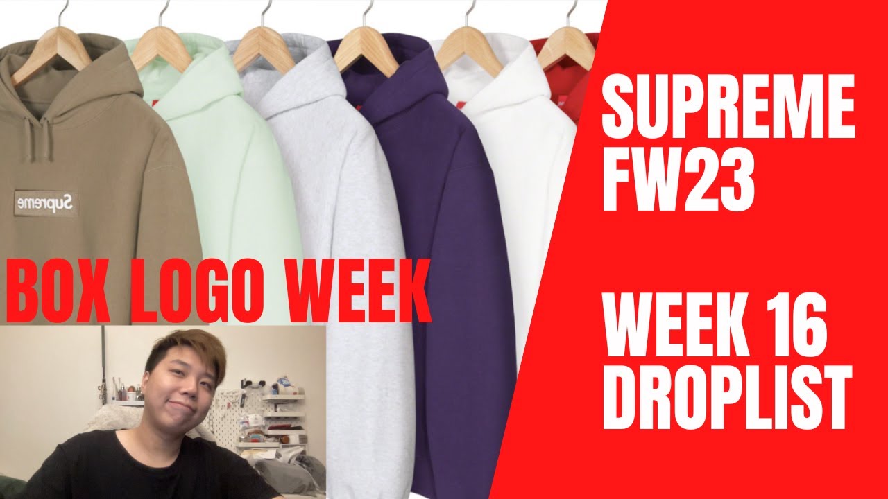 ♥️ Supreme Box Logo Week! FW23 Week 16 Full Droplist - Best resale!