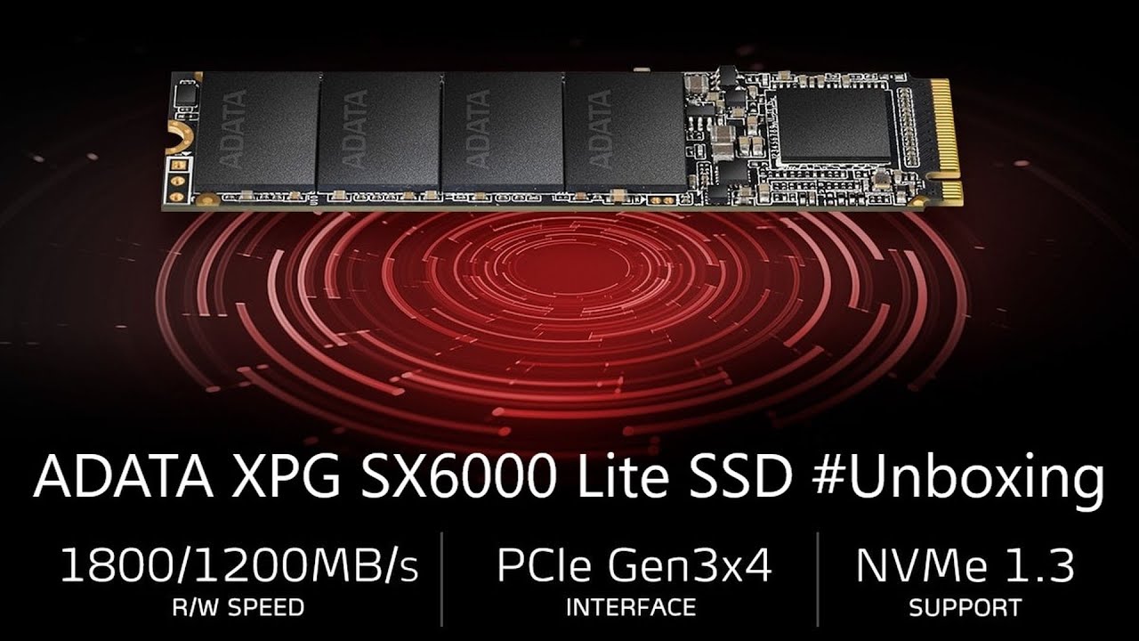 ADATA XPG SX6000 Lite | 128GB SSD | PCI Express 3.0 x4 M.2 | ASX6000LNP-128GT-C | #UNBOXING