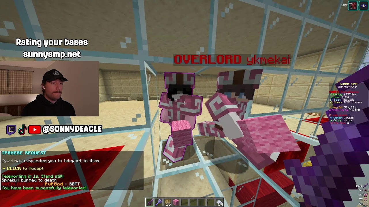 Catching hackers on sunnysmp.net
