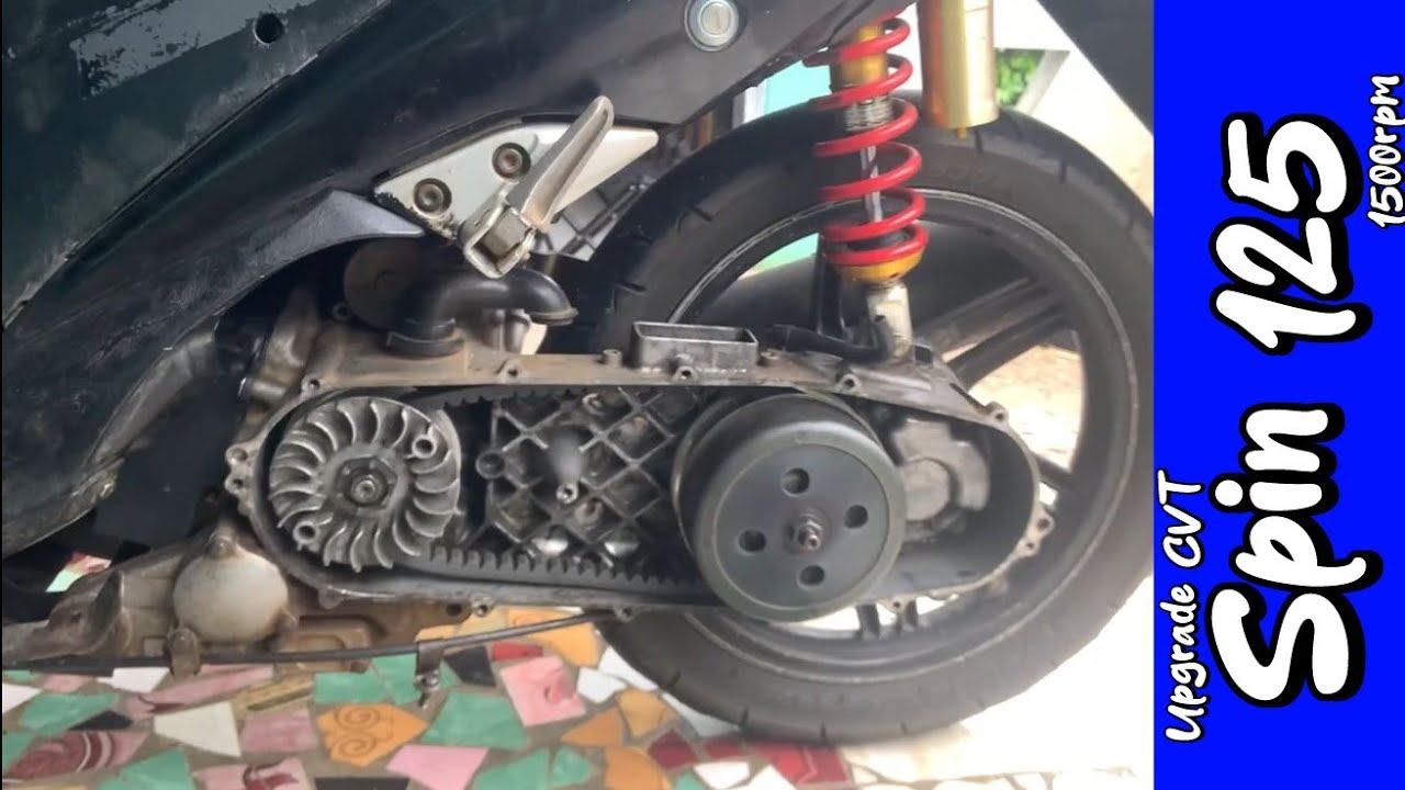 Rekomendasi Upgrade PerCVT Spin 125 || Menggunakan PerCVT Beat Fi 1500 RPM Custom #fypシ#spin