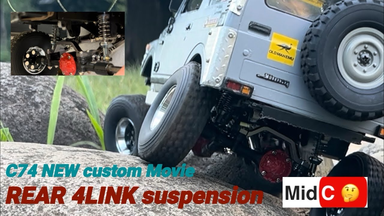 WPL C74 JIMNY REAR 4LINK SUSPENSION TRY