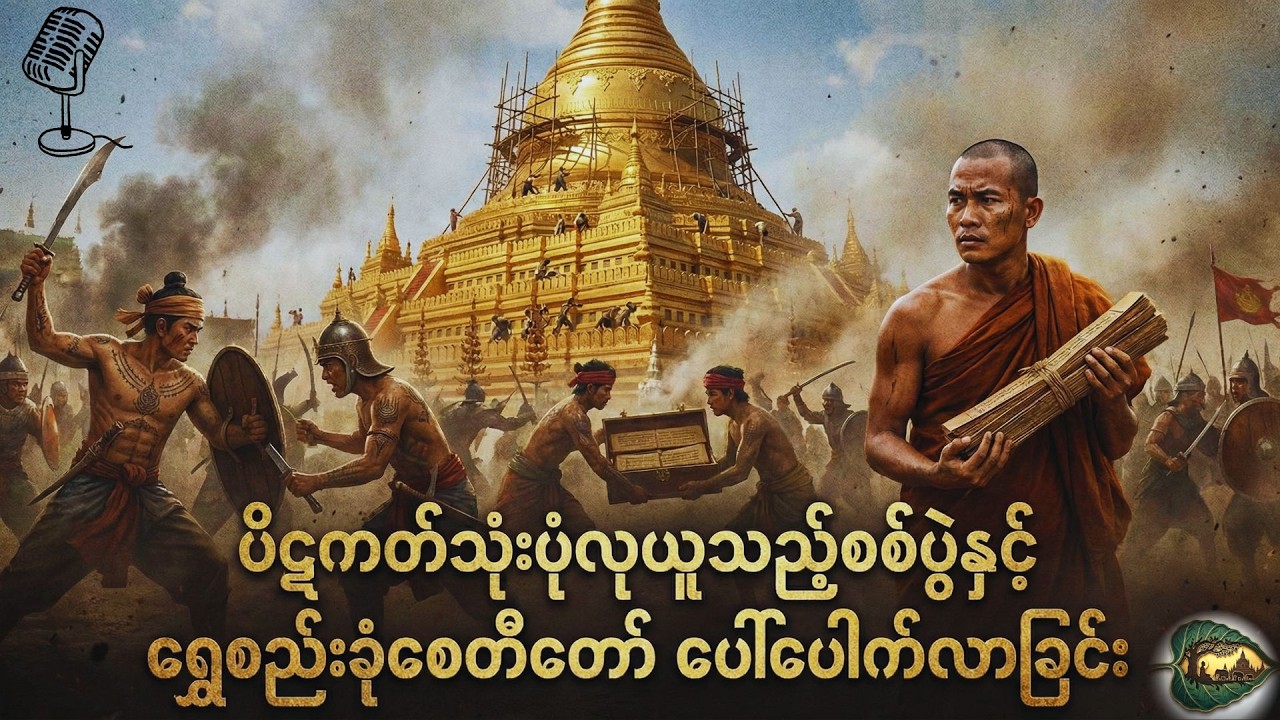 ပိဋကတ်သုံးပုံလုယူသည့်စစ်ပွဲနှင့် ရွှေစည်းခုံစေတီတော် ပေါ်ပေါက် .1: Historymyanmr
