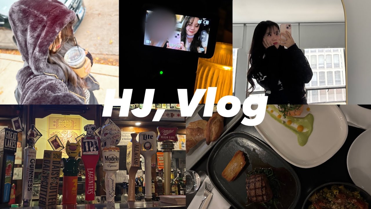 [VLOG] 미국 UChicago 석사생의 하루 #8 : Mid-October school life ( 카페 | 일상 | 노래방 | 카공 | 뒤풀이 )
