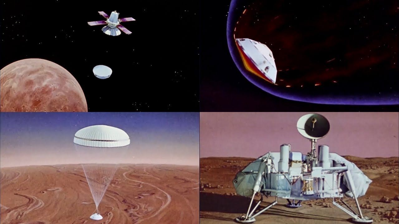 Viking Lander animation (1970s) [HD source]