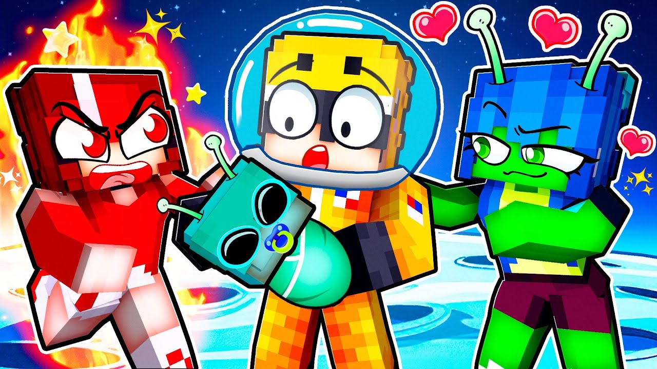 Having A SPACE FAMILY in Minecraft!