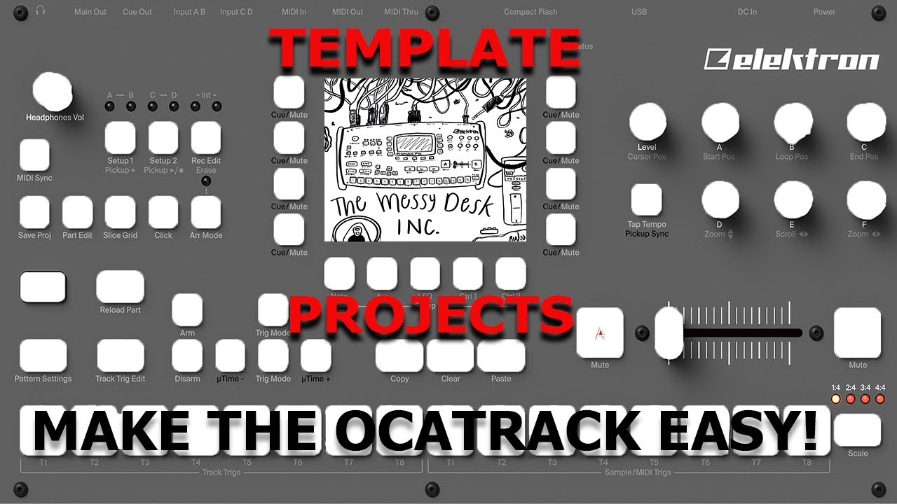 OCTATRACK SECRET WEAPONS: Template Projects (Make the Octatrack EASY to Use!)