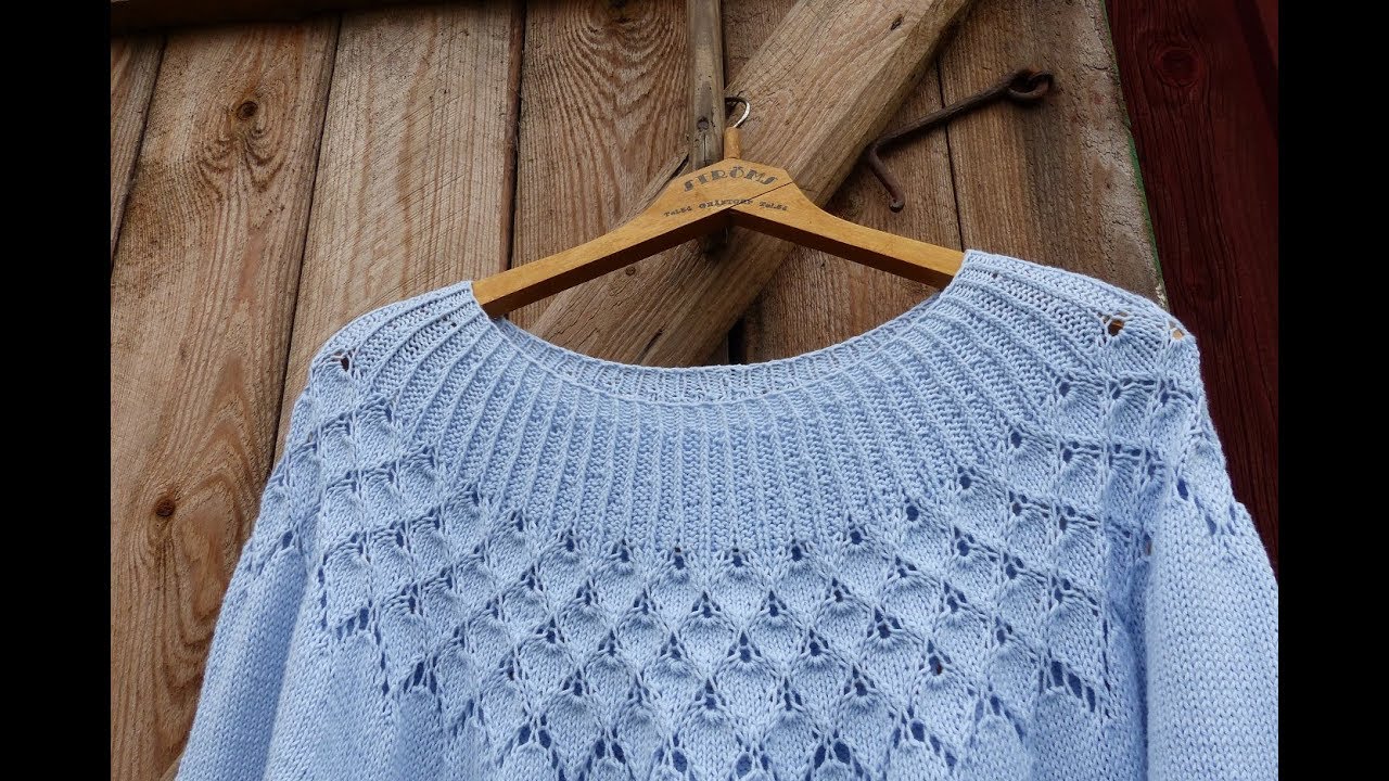Джемпер Роза Альберты //Alberta Rose #DropsDesign// Gazzal Baby Cotton