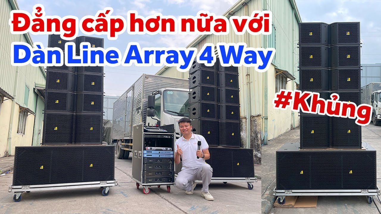 Đẳng cấp hơn nữa với dàn Line Array 4 Way ACTPRO. Đã hay nay còn hay hơn!