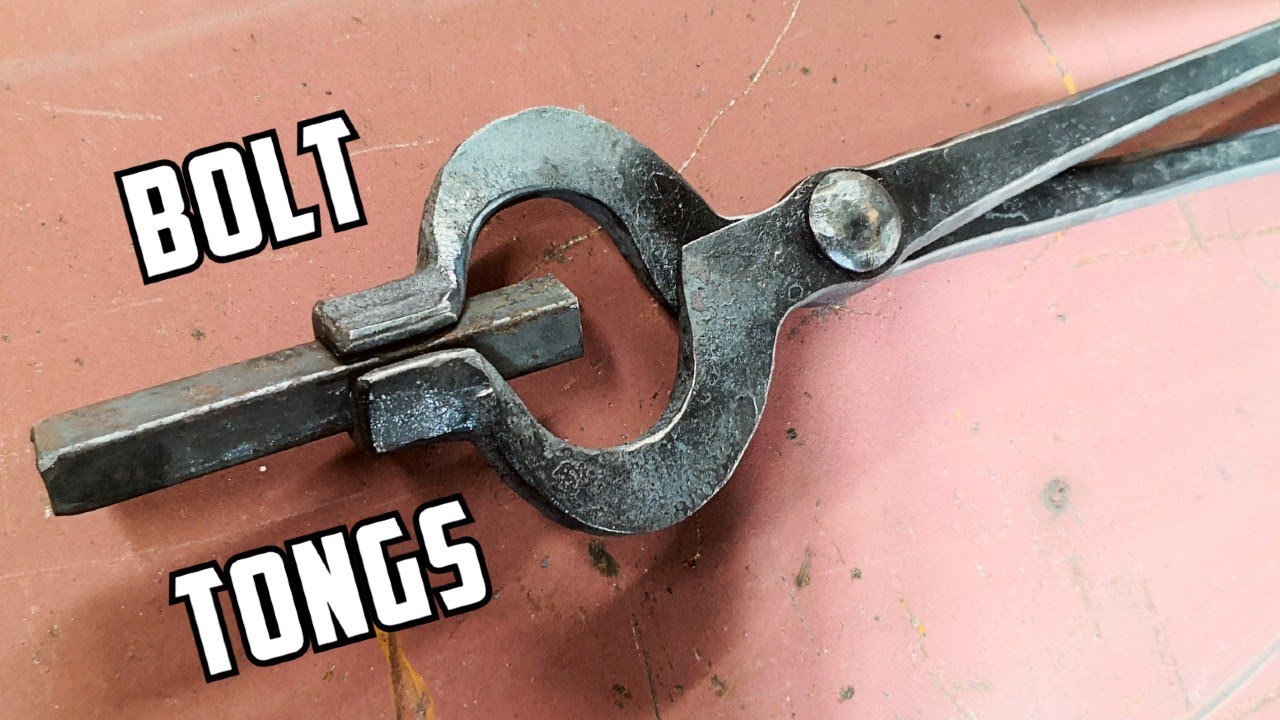 Forging a pair of bolt tongs - A different method (2020)