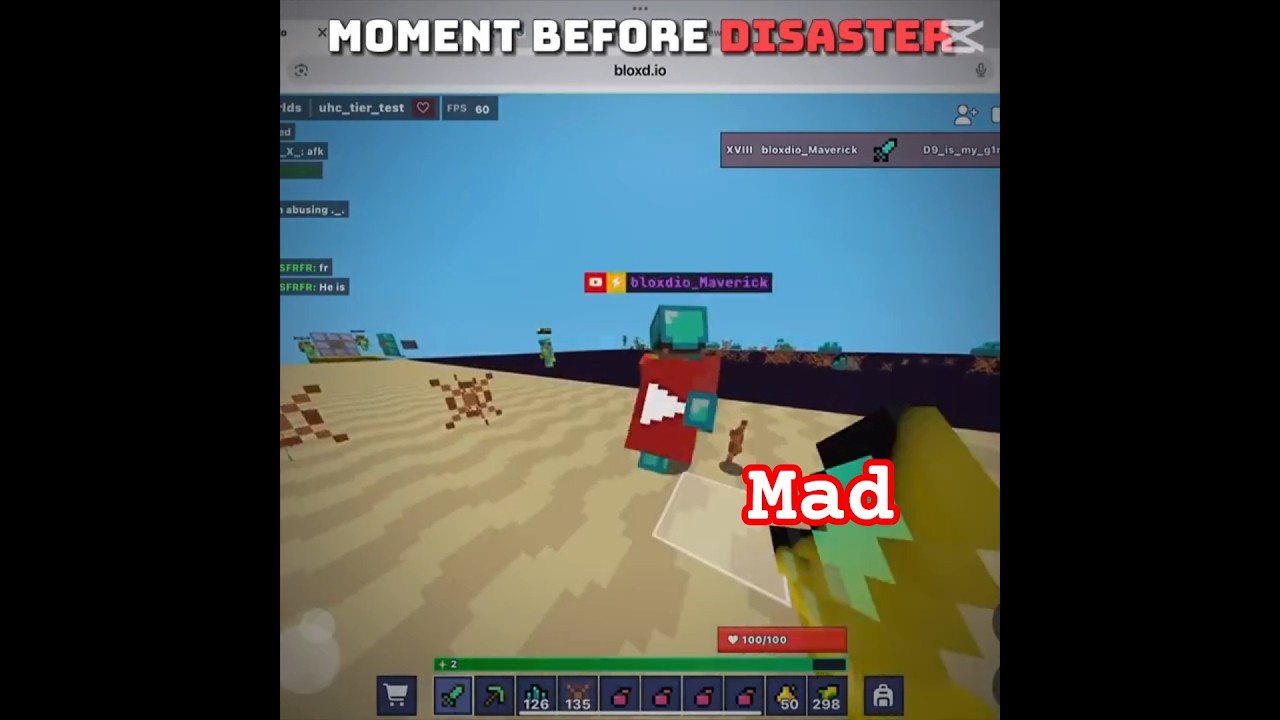 This Maverick kid fr need some skills.. | Bloxd.io | #shorts