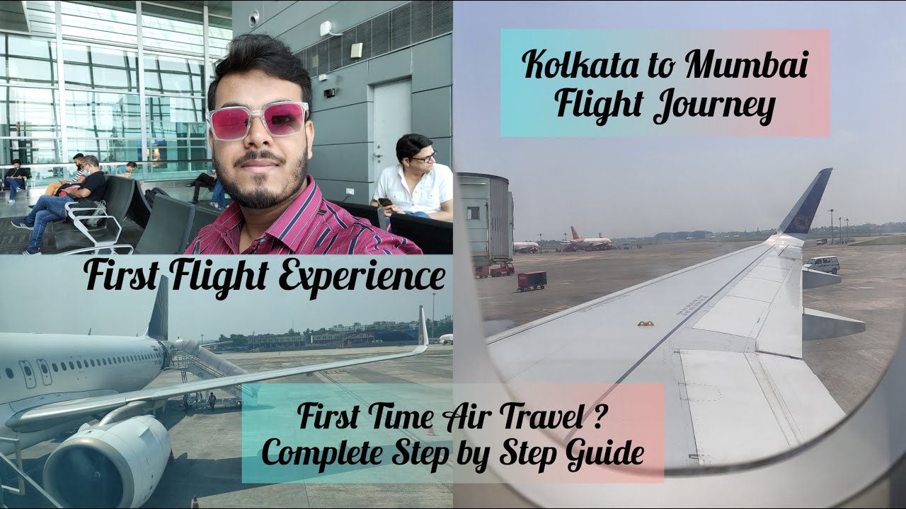 Kolkata-Mumbai Flight Vlog 2023 | Guide for First Time Flight Journey | kolkata Airport Full Details
