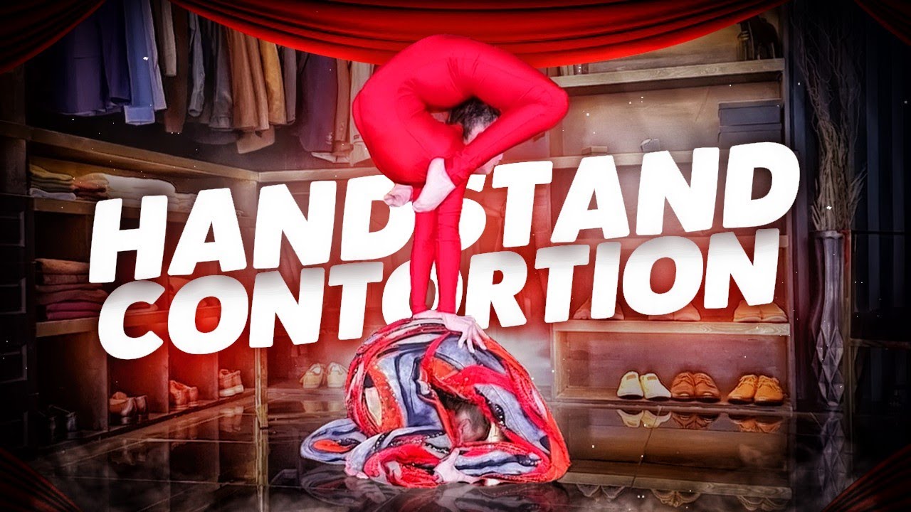 Handstand Contortion. Acrobatic Duo. Flexshow
