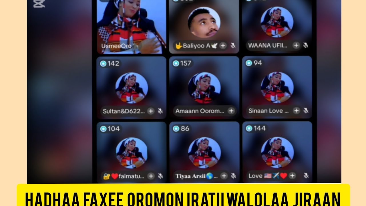 Oduu gamachisaa dhufnee hadhaa faxee dabo sii gabasanii jatee tii bohu jirtii 😥
