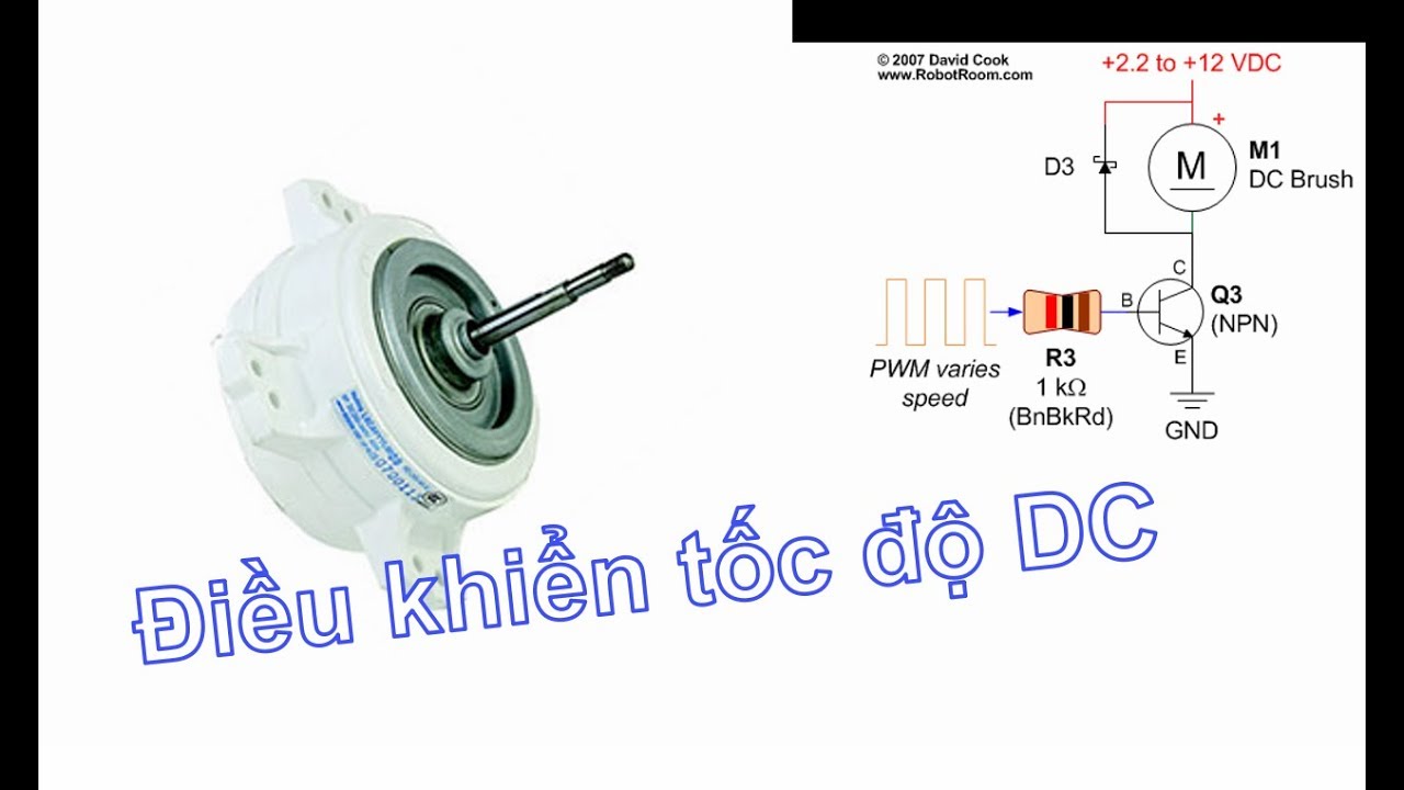 Điện tử cơ bản #63. Điều khiển tốc độ động cơ DC một chiều trong thực tế