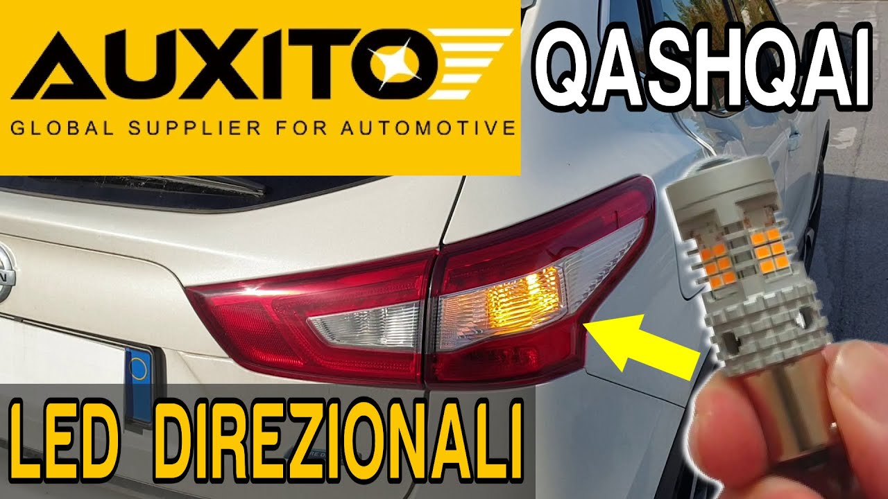 Установка задних указателей поворота Nissan Qashqai PY21W BAU15S LED CANBUS без ошибок