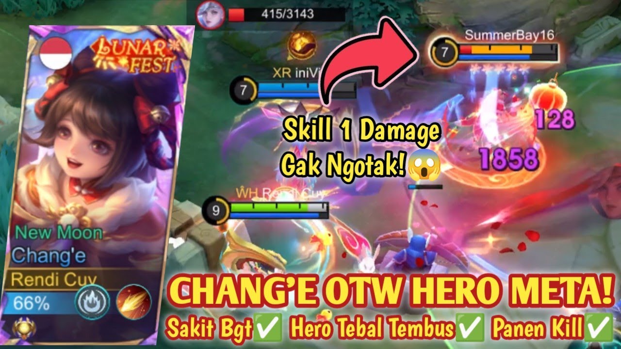 CHANG'E LEBIH OP DARIPADA CECILION! SAKIT BANGET 1x ULTI RATAA! BUILD CHANG'E TERSAKIT 2025 - MLBB