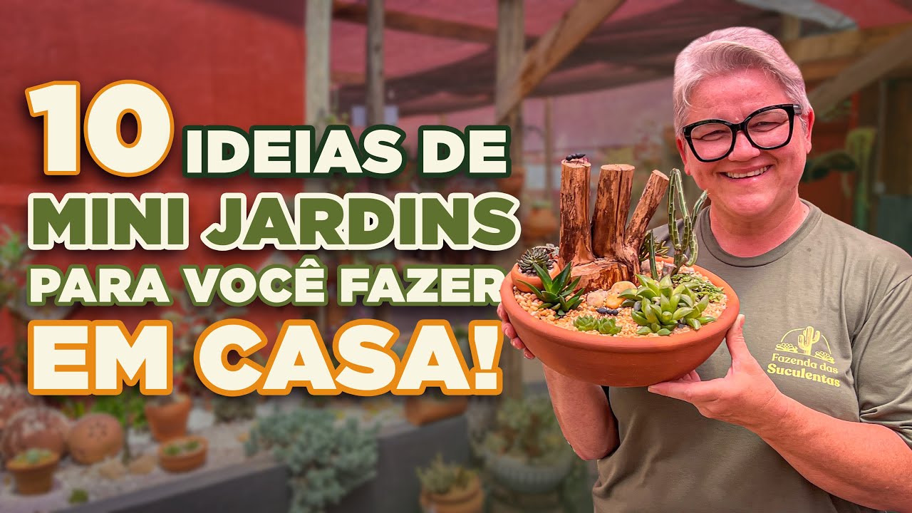 10 ideias de MINI JARDINS para fazer EM CASA